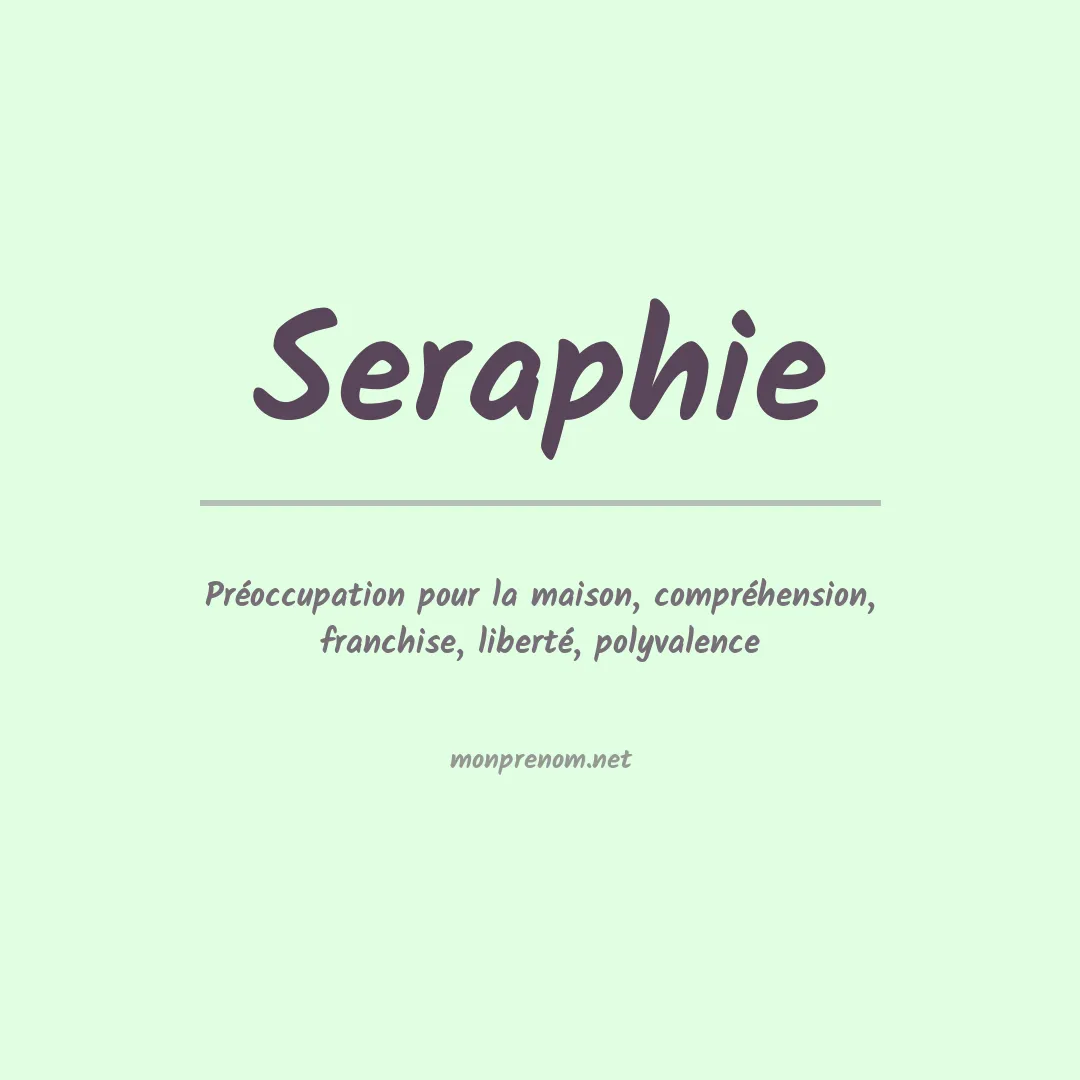 Prénom Seraphie