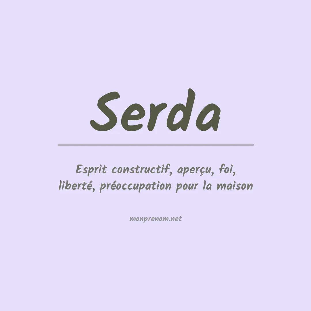 Prénom Serda