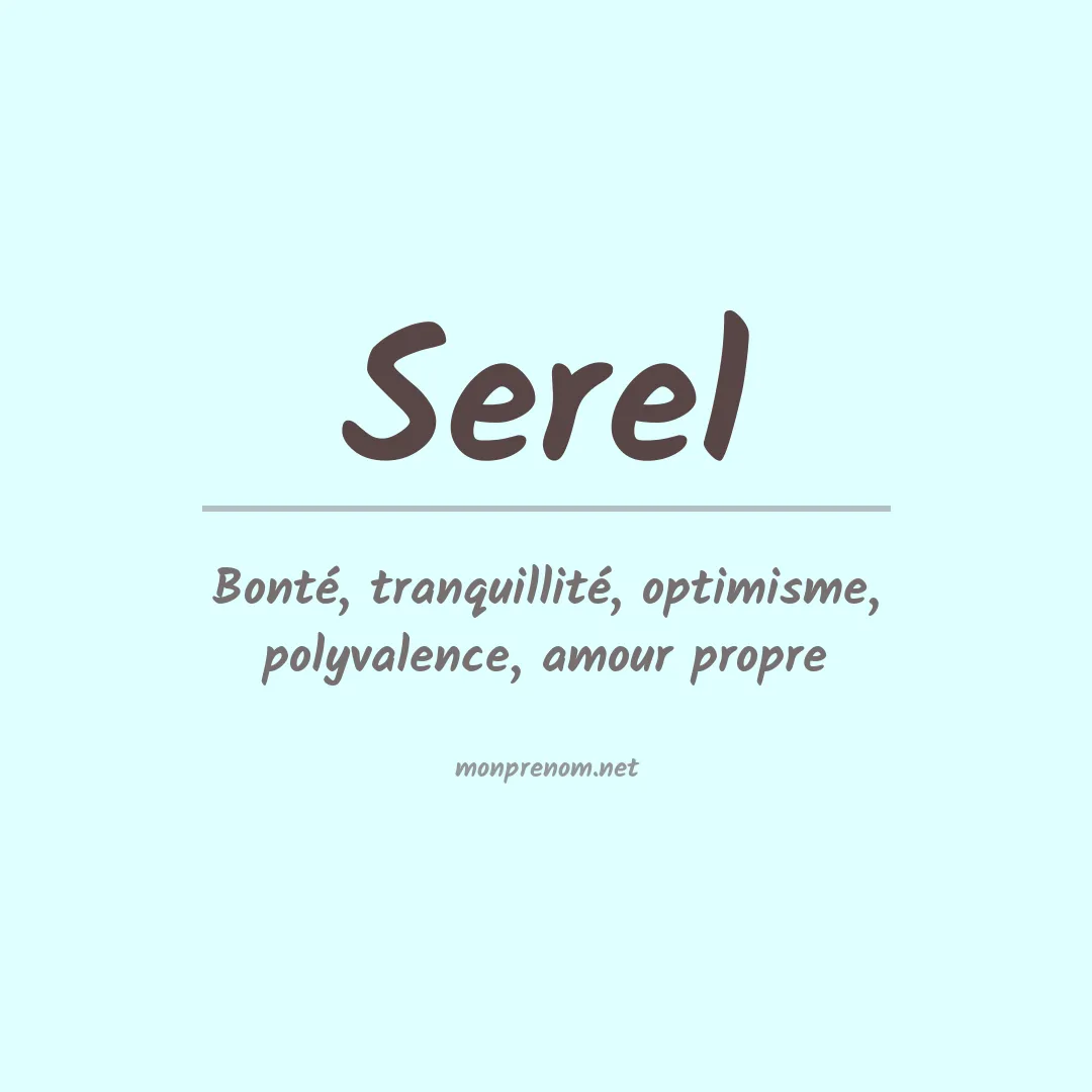 Signification du prénom Serel