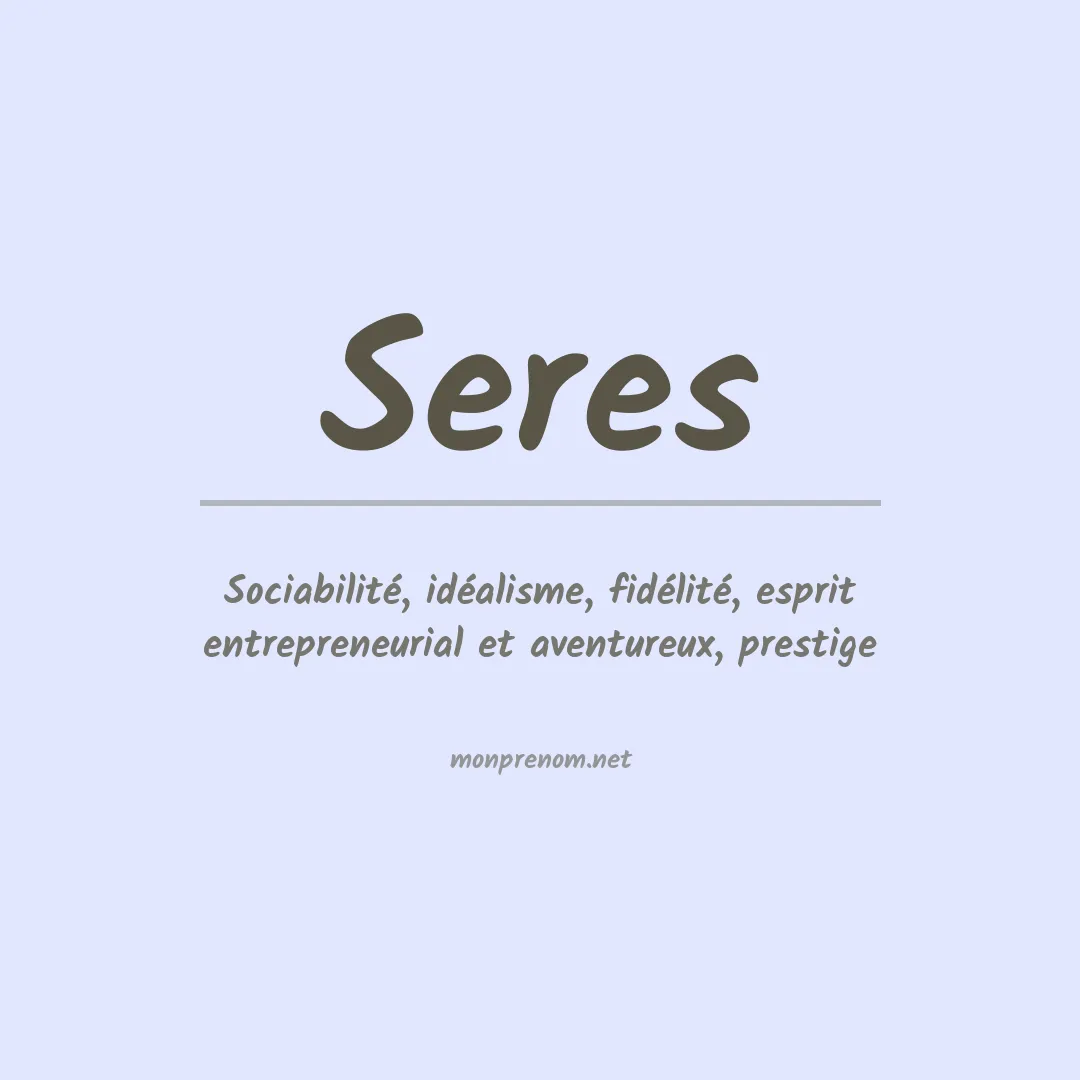 Prénom Seres
