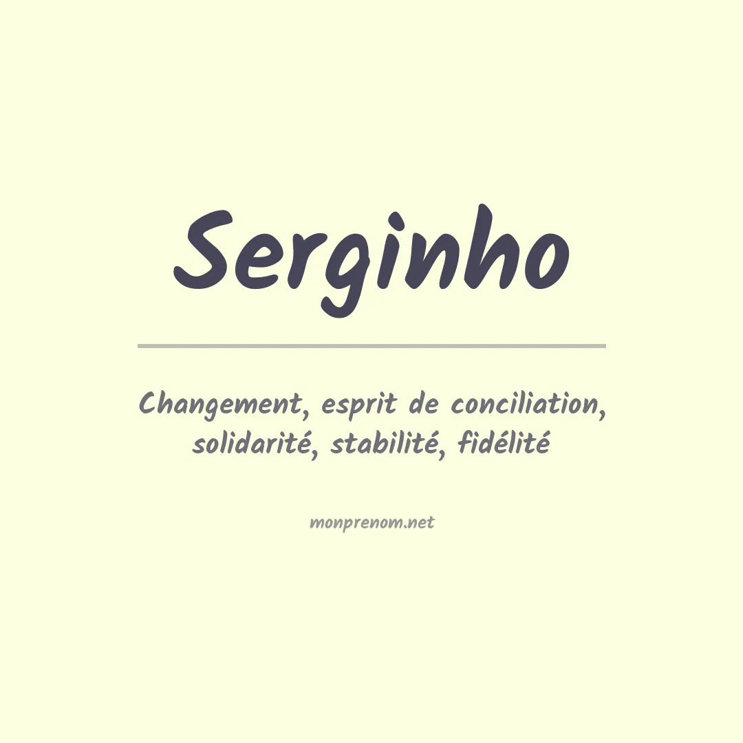 Prénom Serginho
