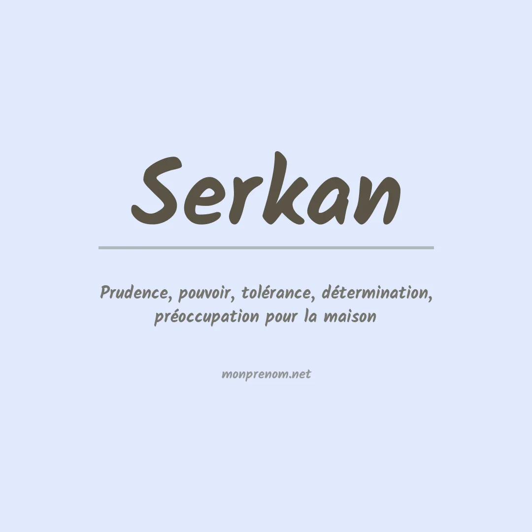 Prénom Serkan