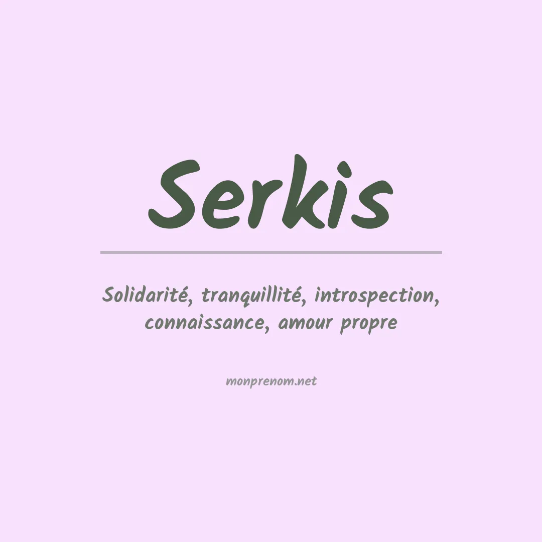 Prénom Serkis