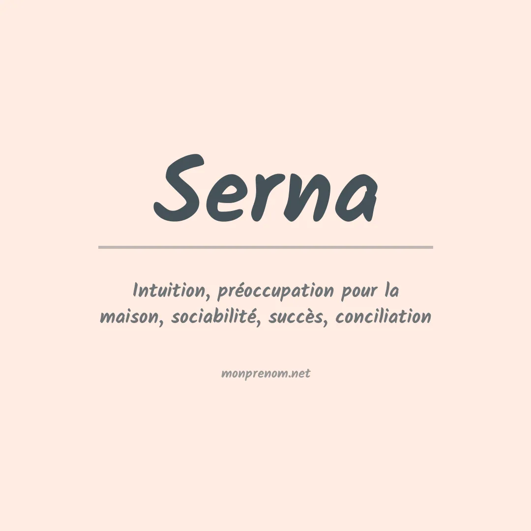 Prénom Serna