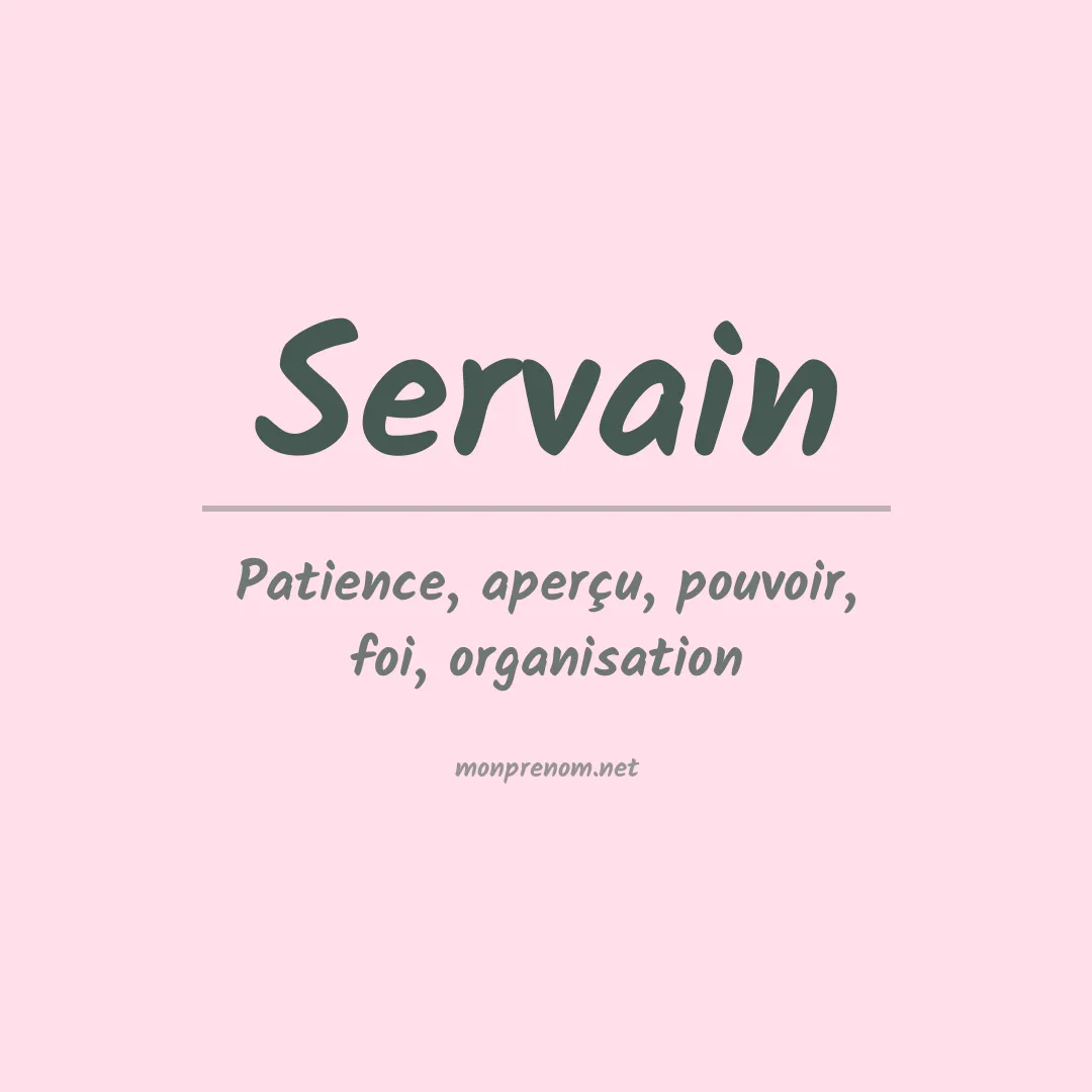 Signification du prénom Servain