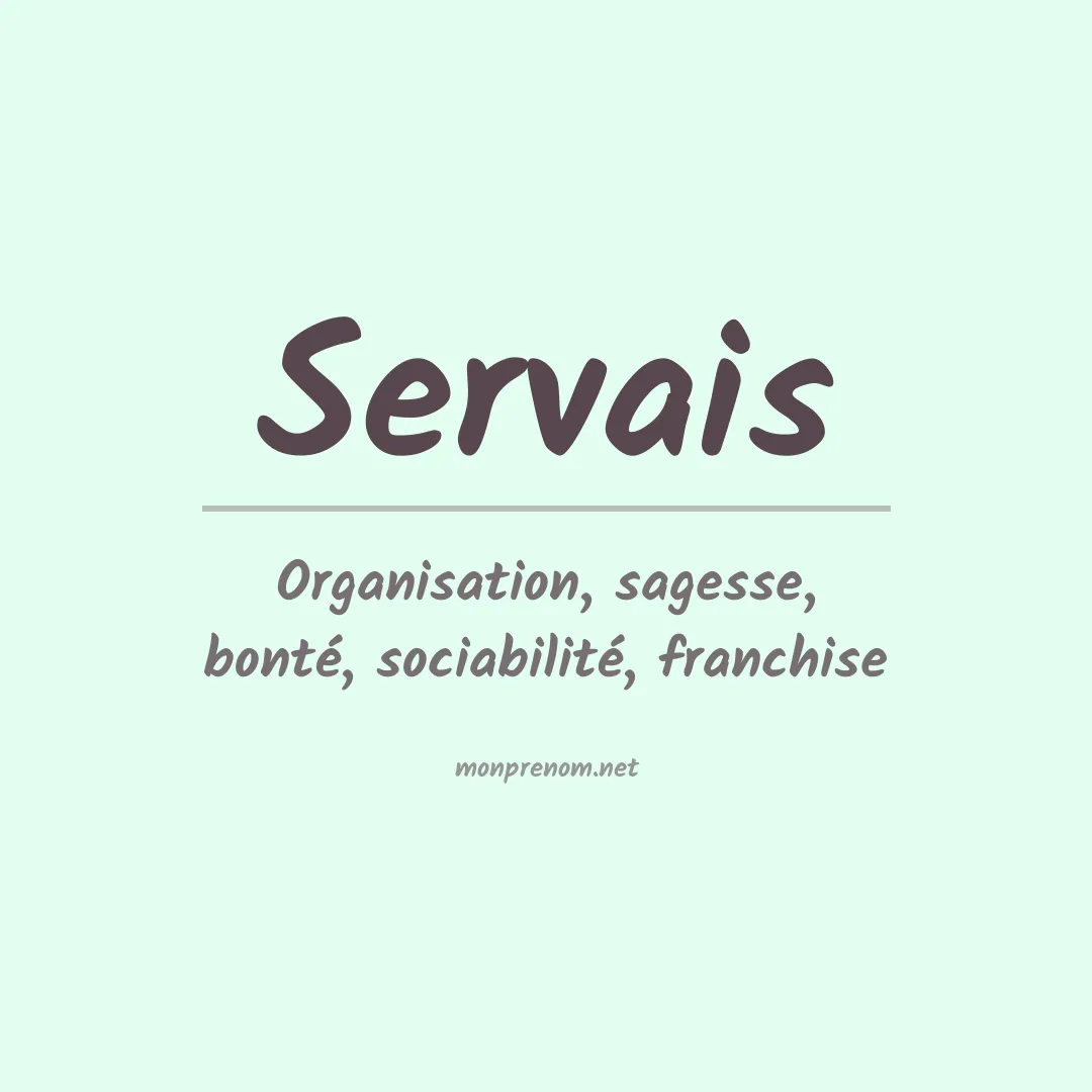 Prénom Servais