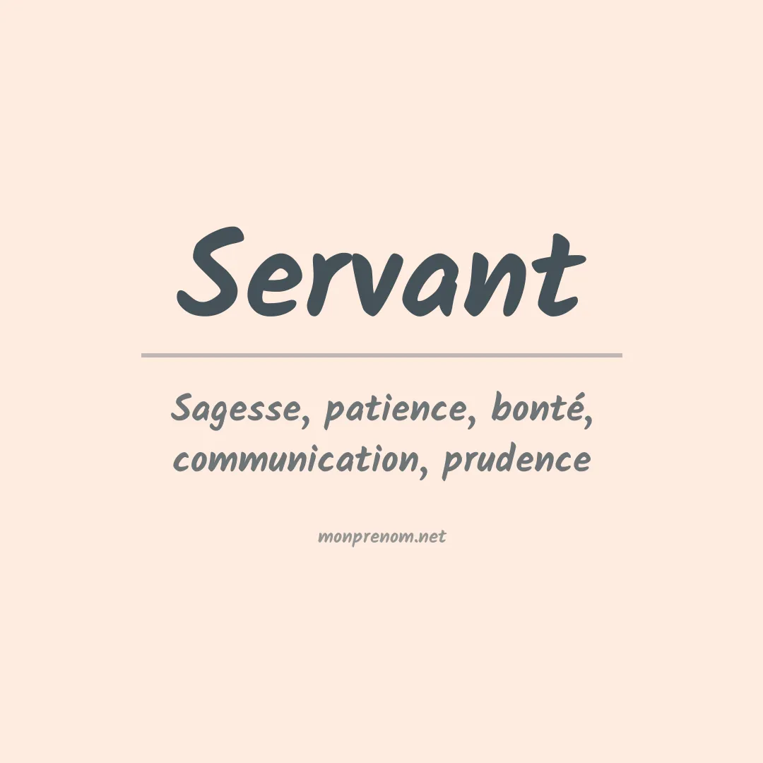Prénom Servant