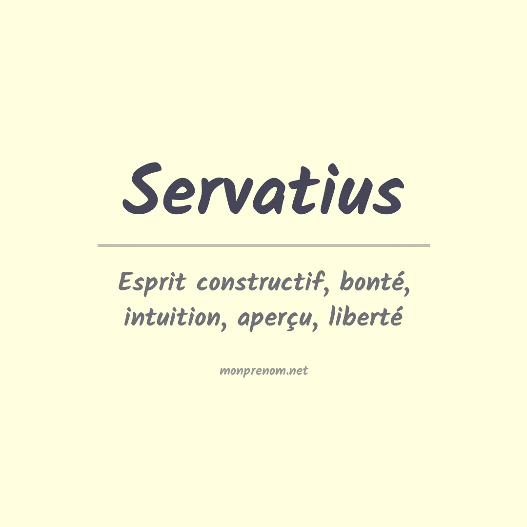 Prénom Servatius