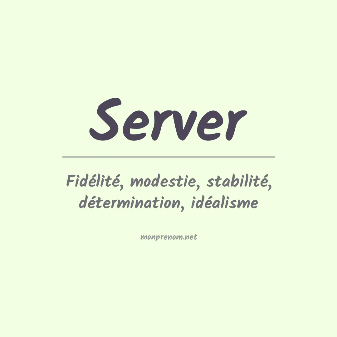 Prénom Server