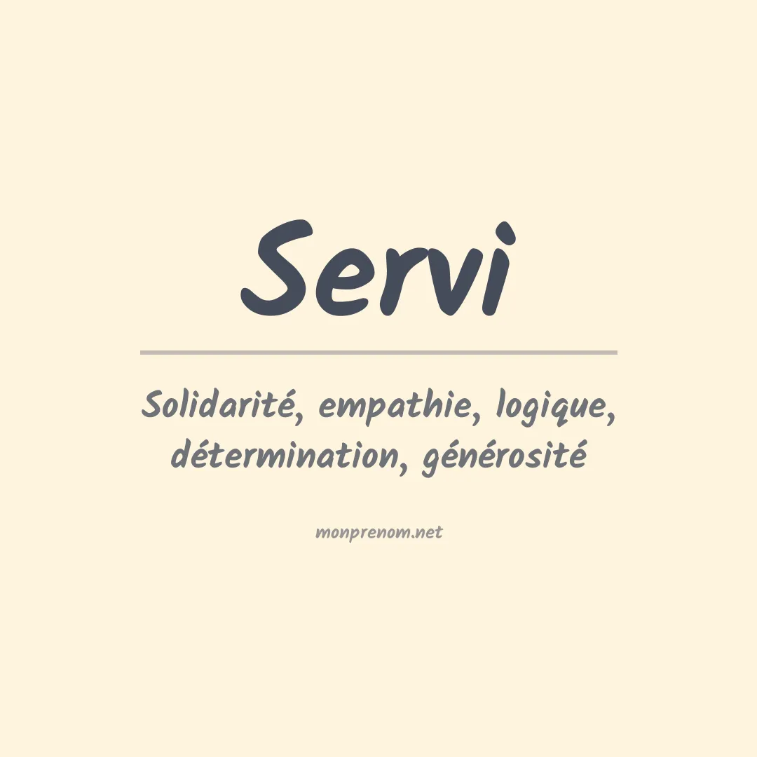 Prénom Servi