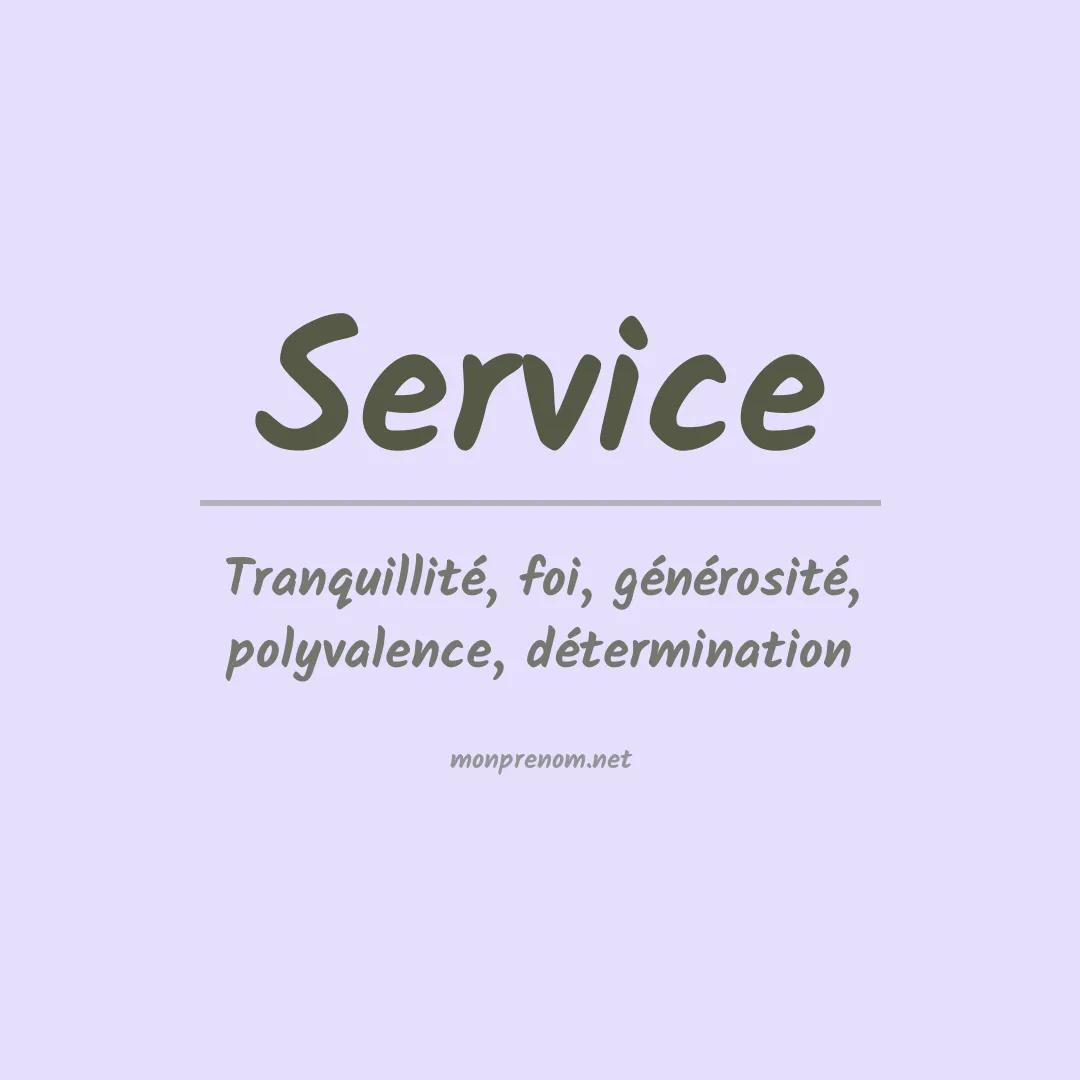 Prénom Service