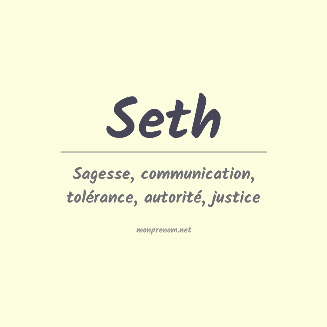 Prénom Seth