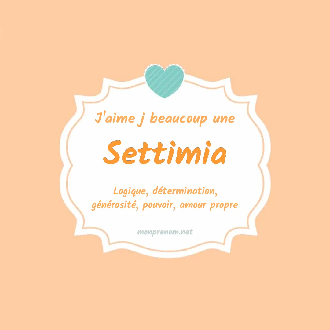 J'aime beaucoup Settimia
