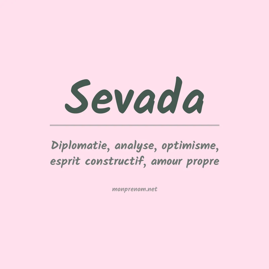 Signification du prénom Sevada