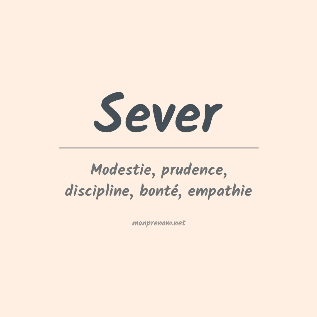 Prénom Sever