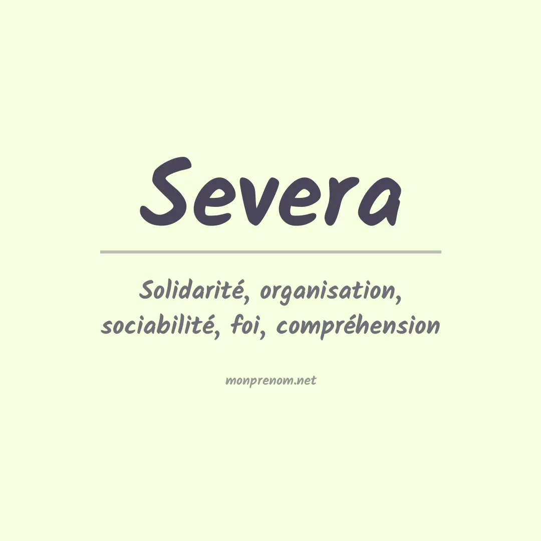 Prénom Severa