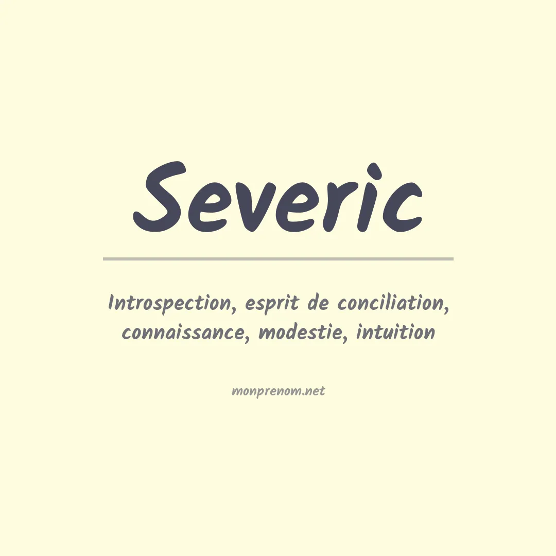 Signification du prénom Severic