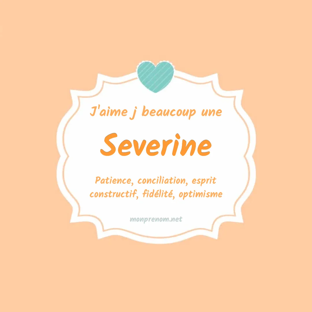 J'aime beaucoup Severine