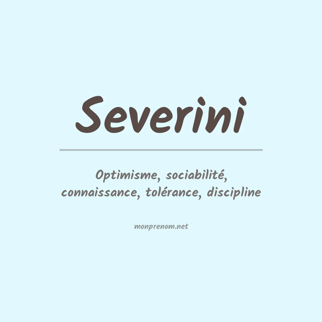 Prénom Severini