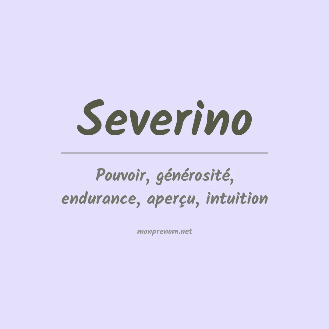Prénom Severino