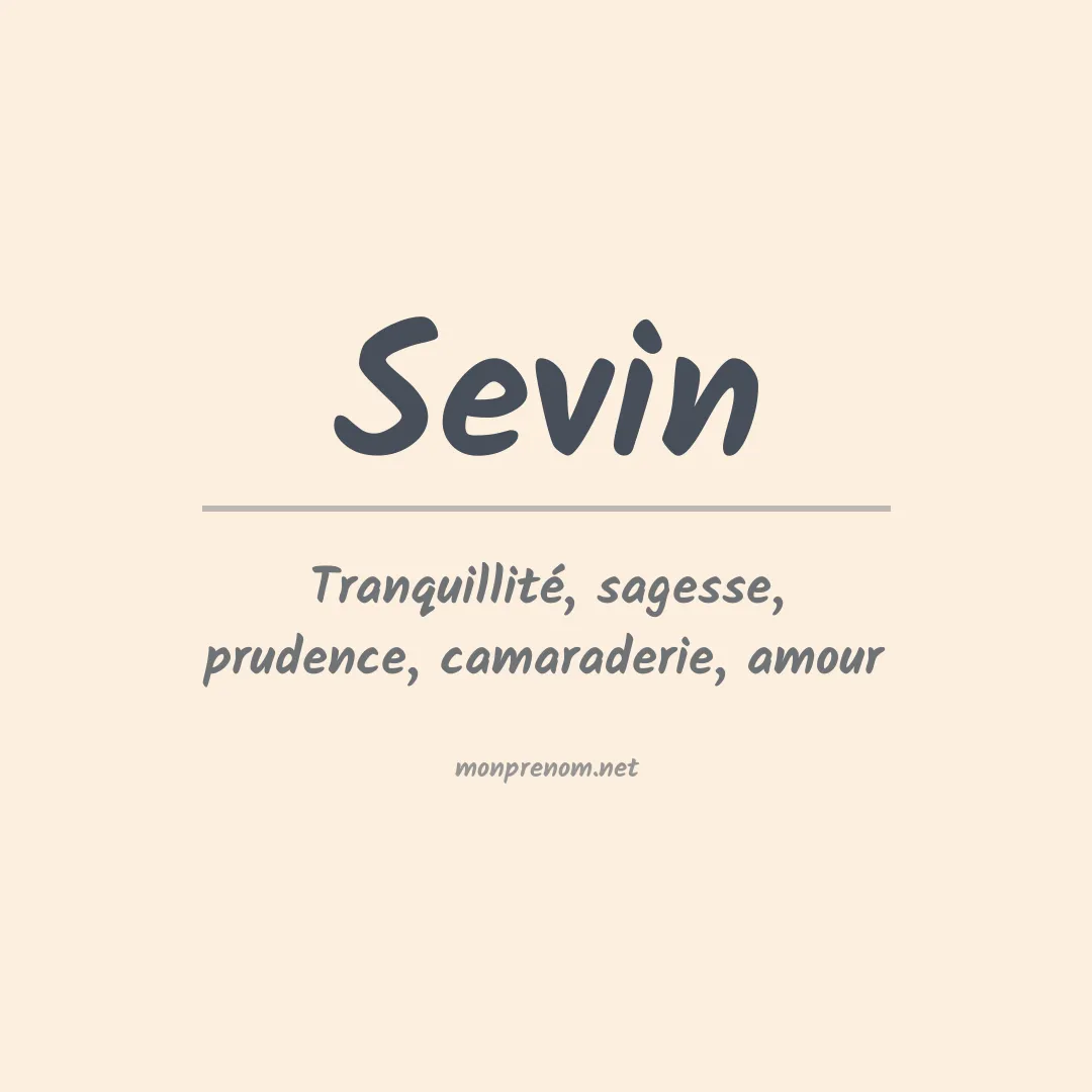 Prénom Sevin