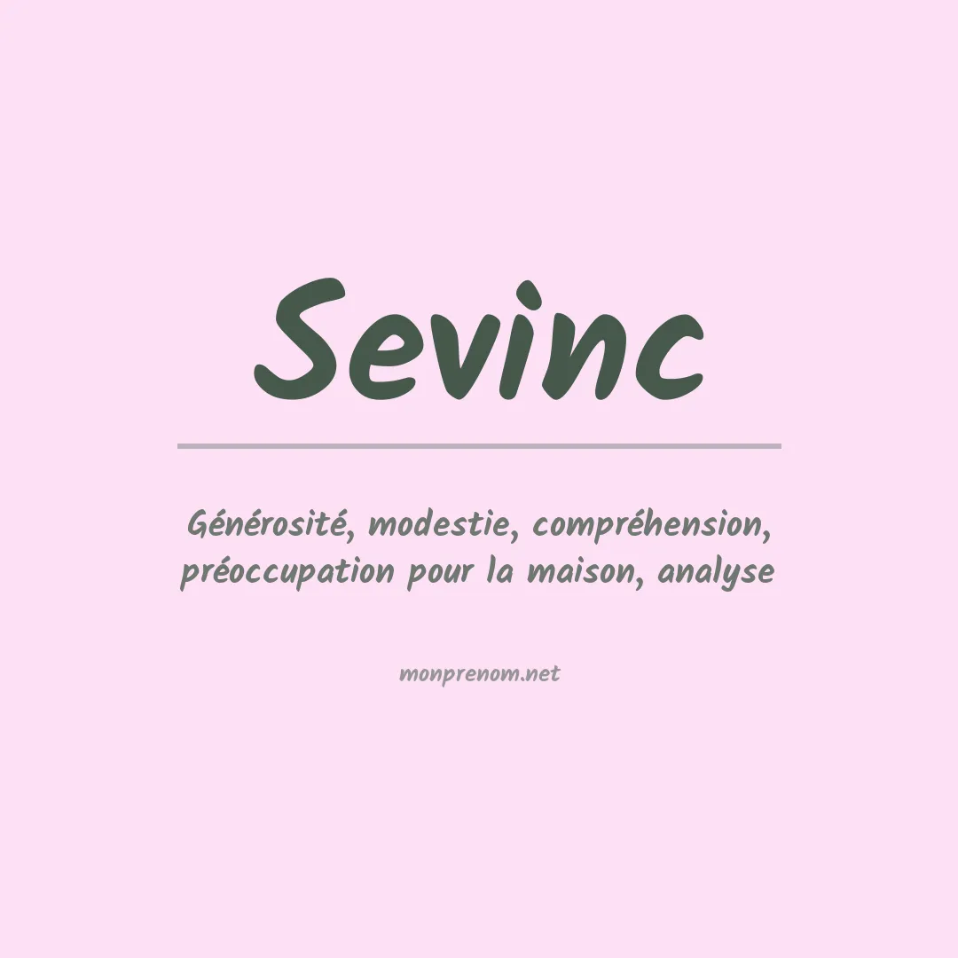 Signification du prénom Sevinc