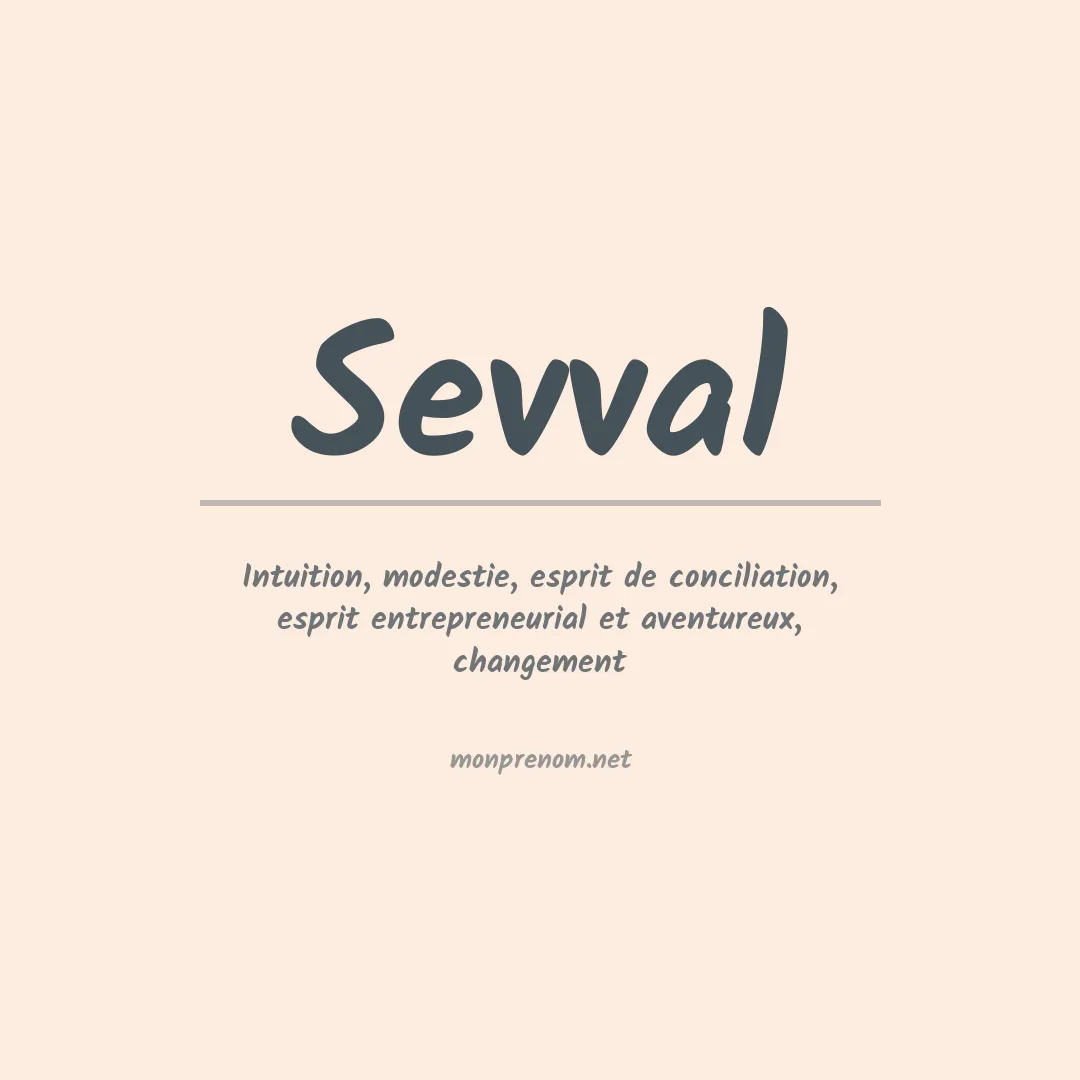 Signification du prénom Sevval