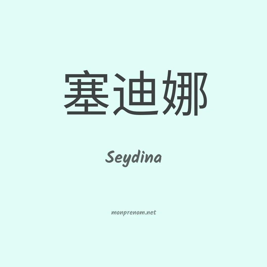 Seydina en chinois