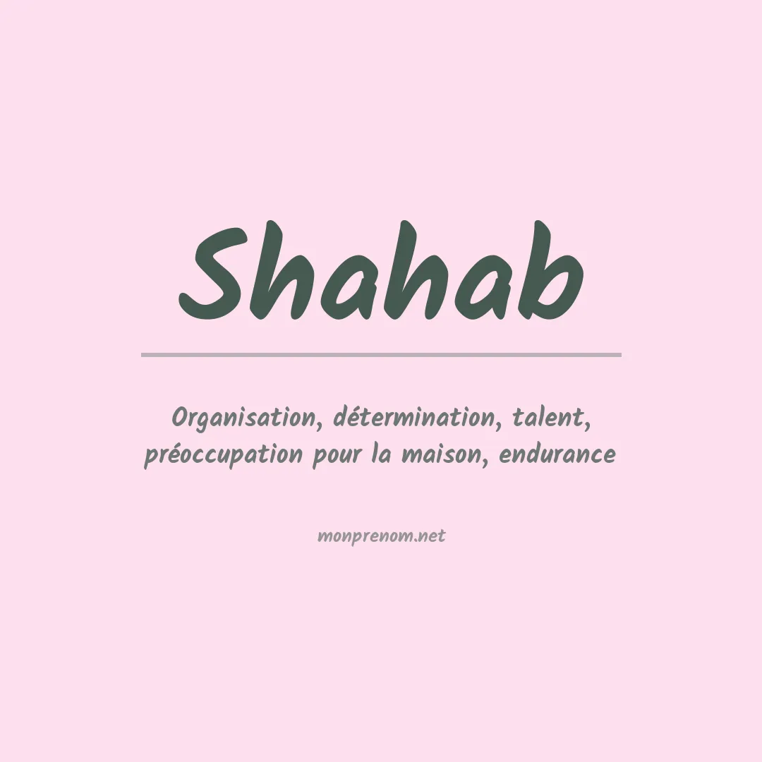 Prénom Shahab