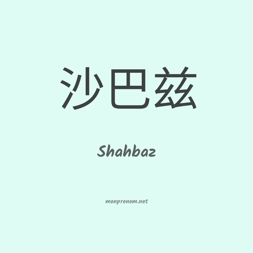 Shahbaz en chinois