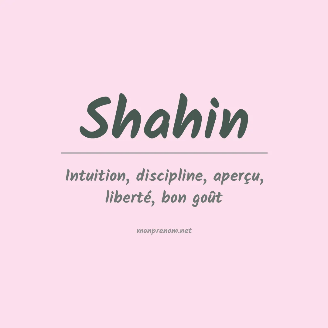 Prénom Shahin