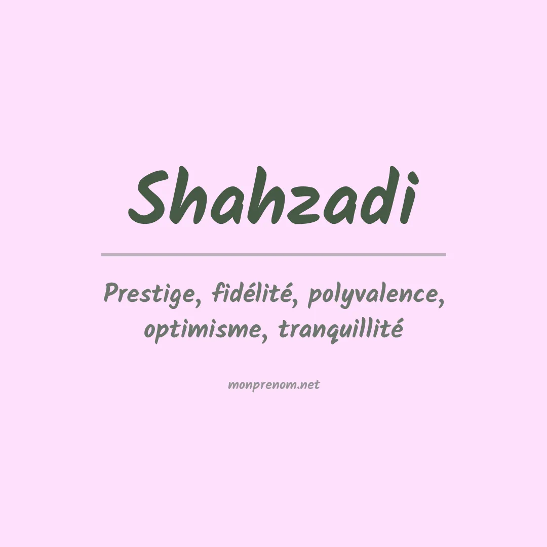 Signification du prénom Shahzadi