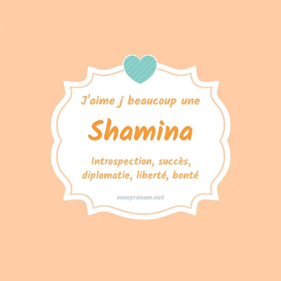 J'aime beaucoup Shamina