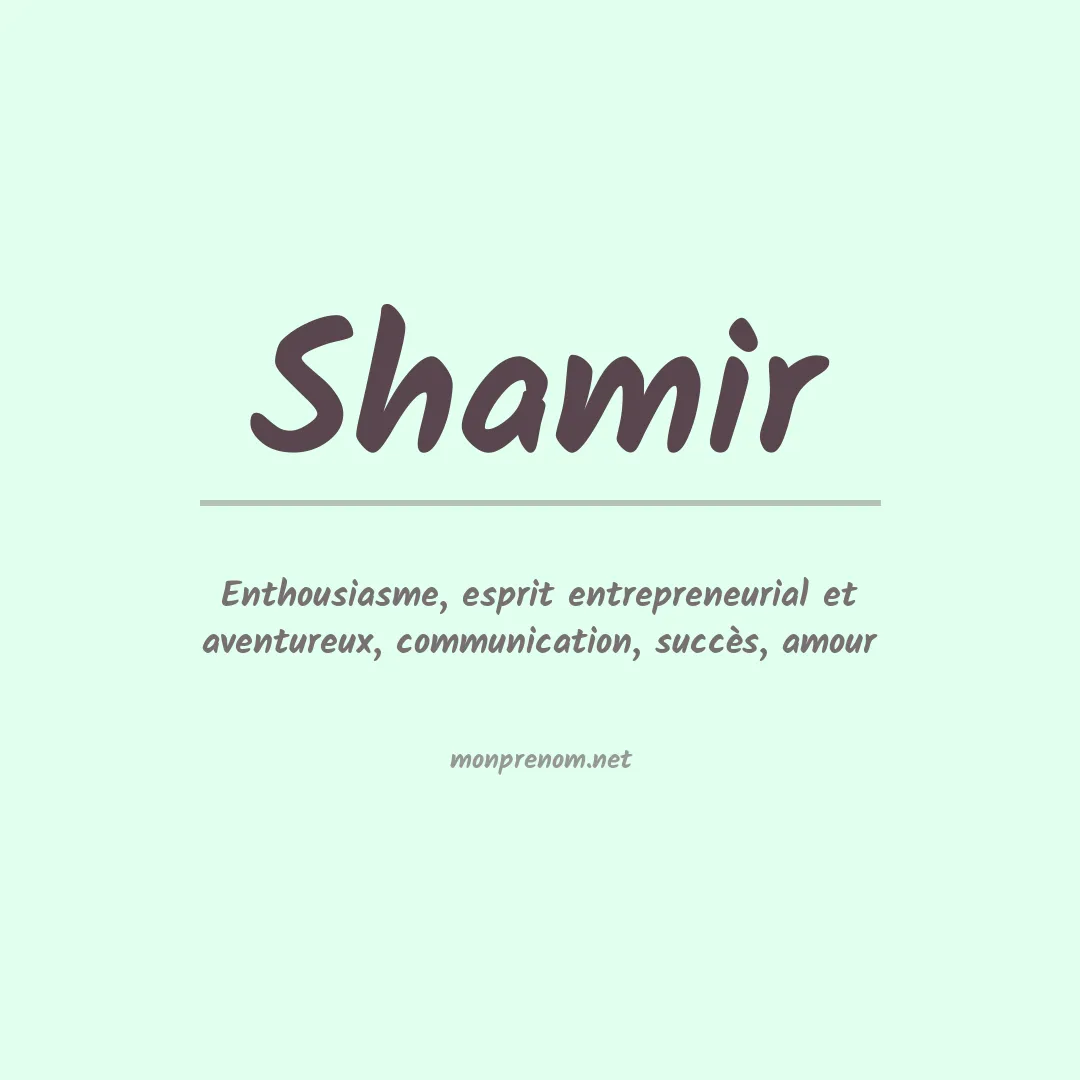 Prénom Shamir