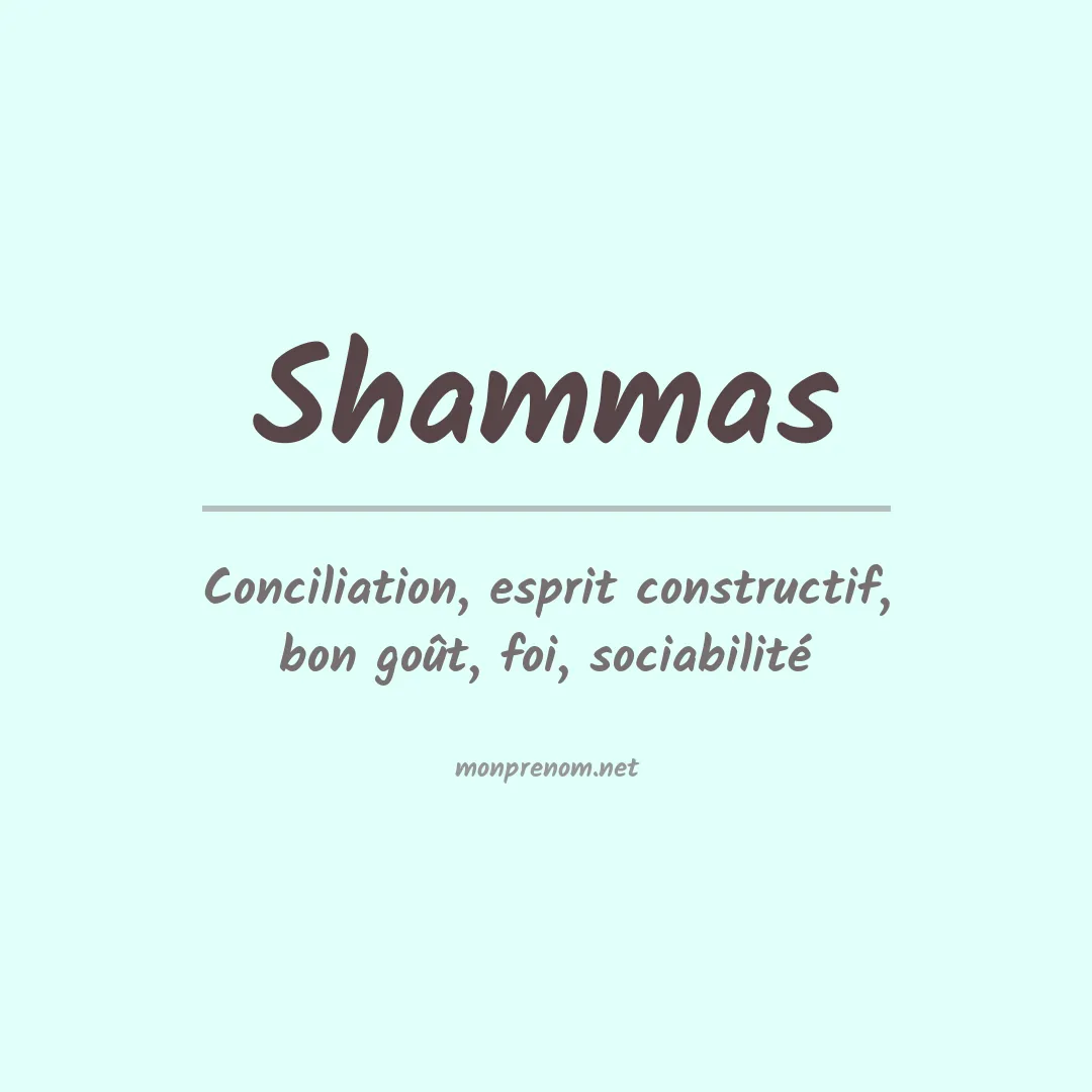 Prénom Shammas