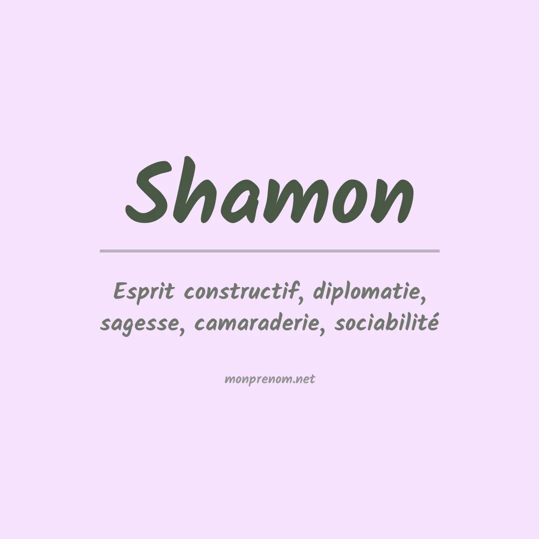Prénom Shamon