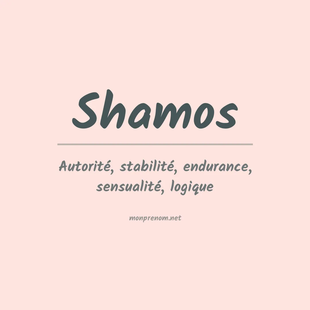 Prénom Shamos