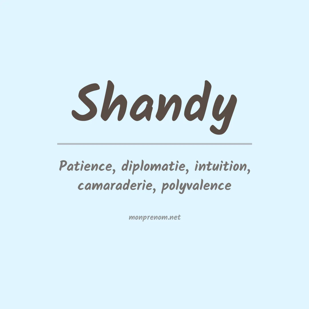 Prénom Shandy