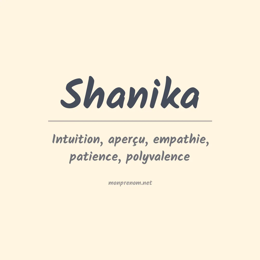 Signification du prénom Shanika