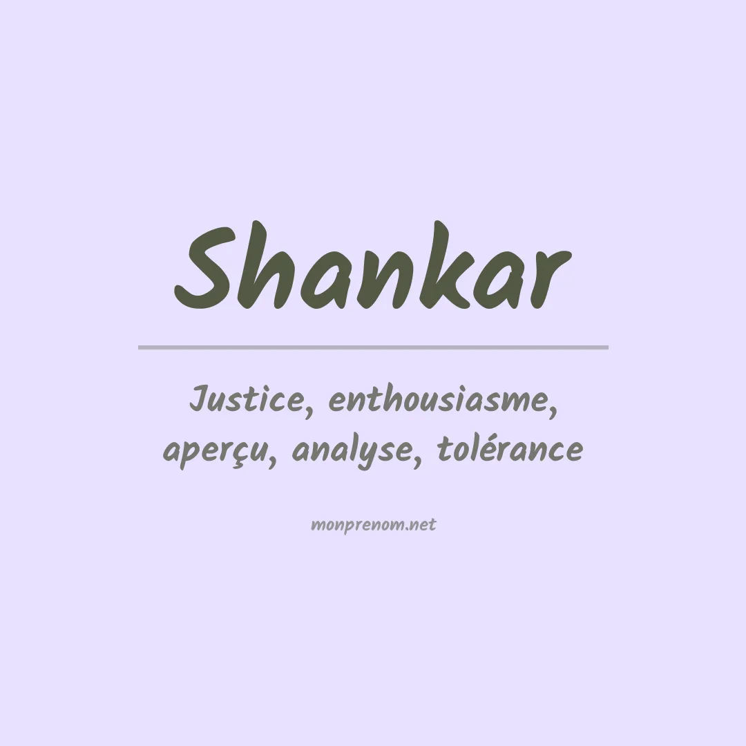 Prénom Shankar