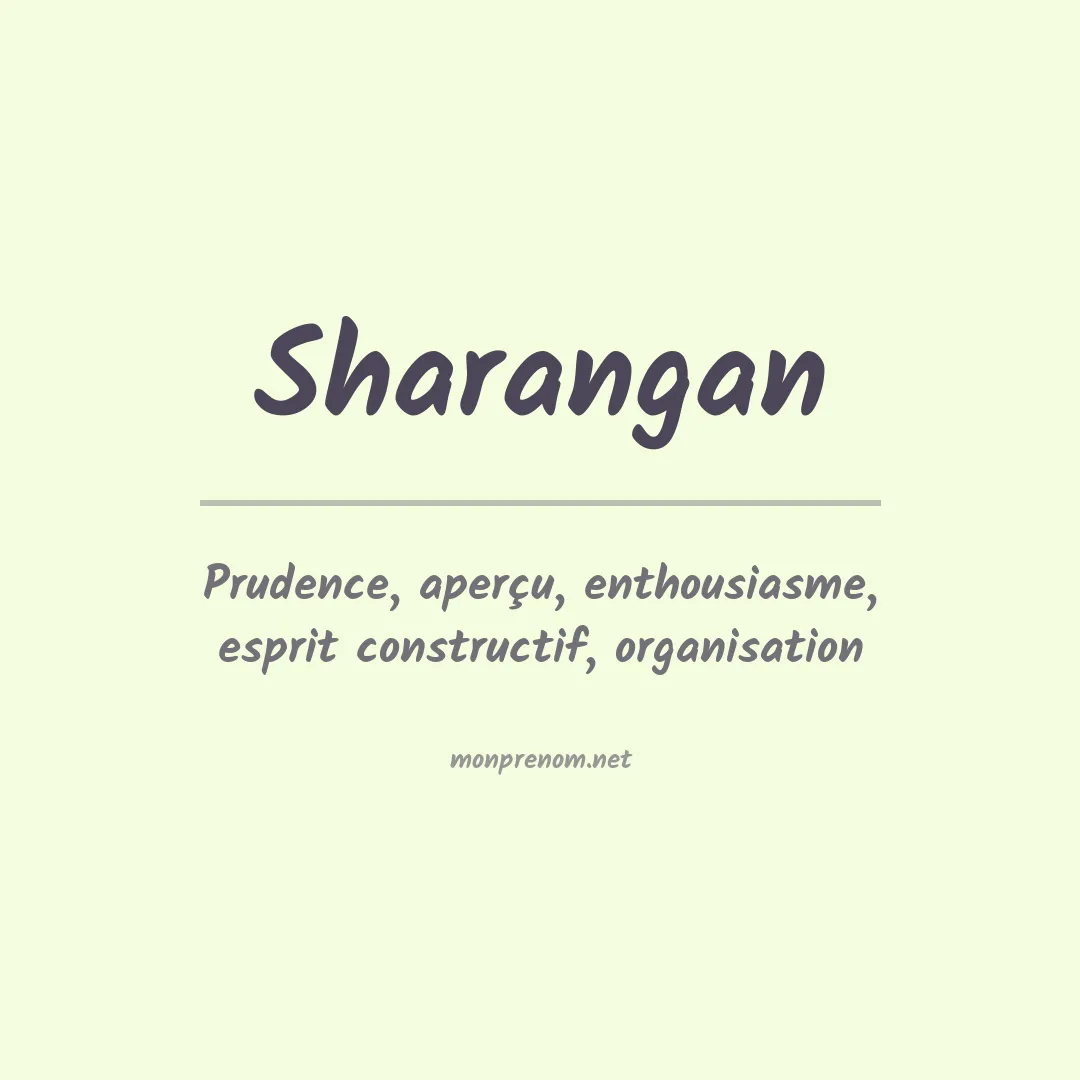 Signification du prénom Sharangan