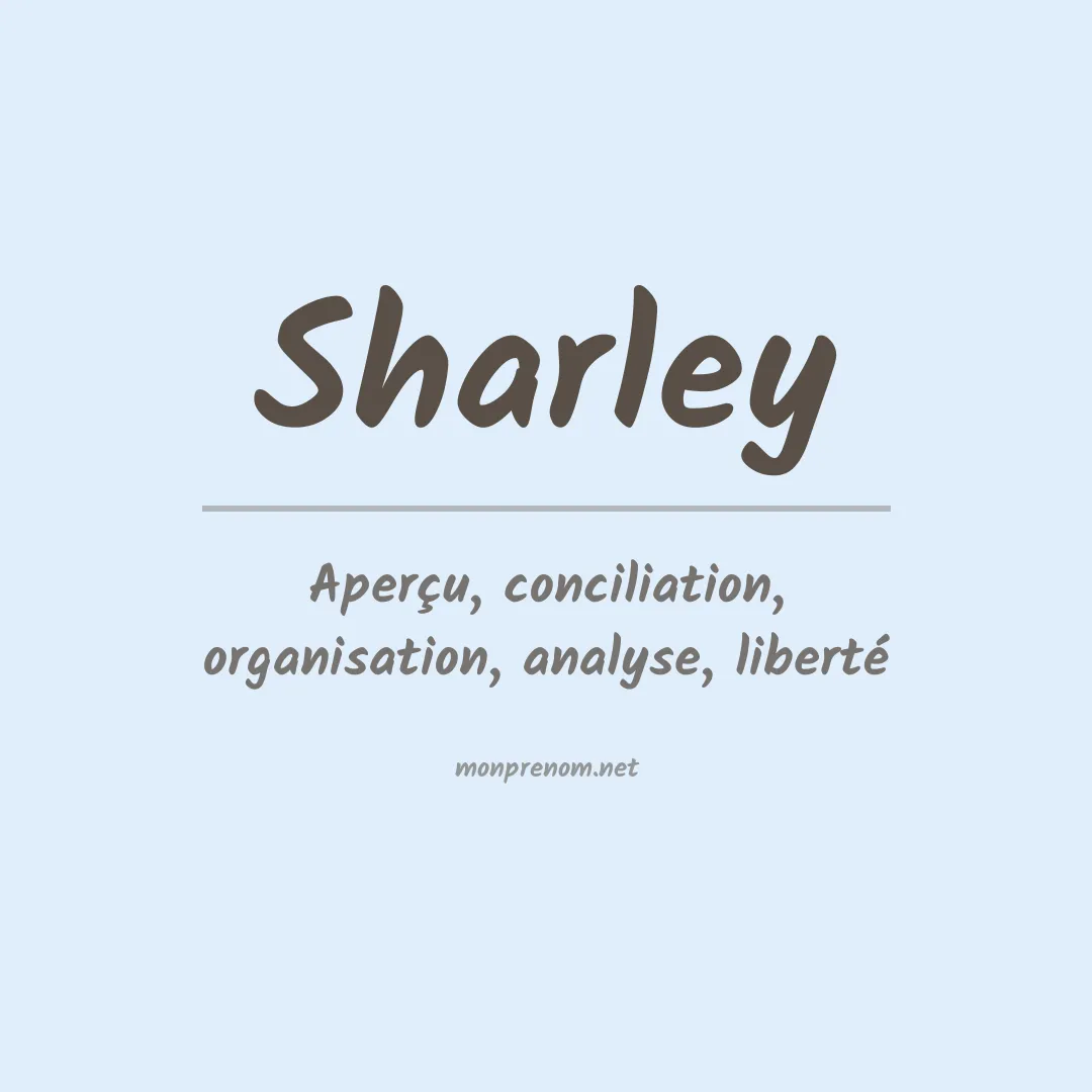 Prénom Sharley