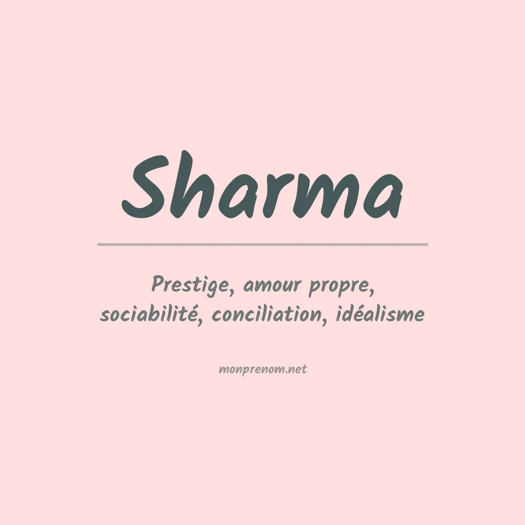 Prénom Sharma