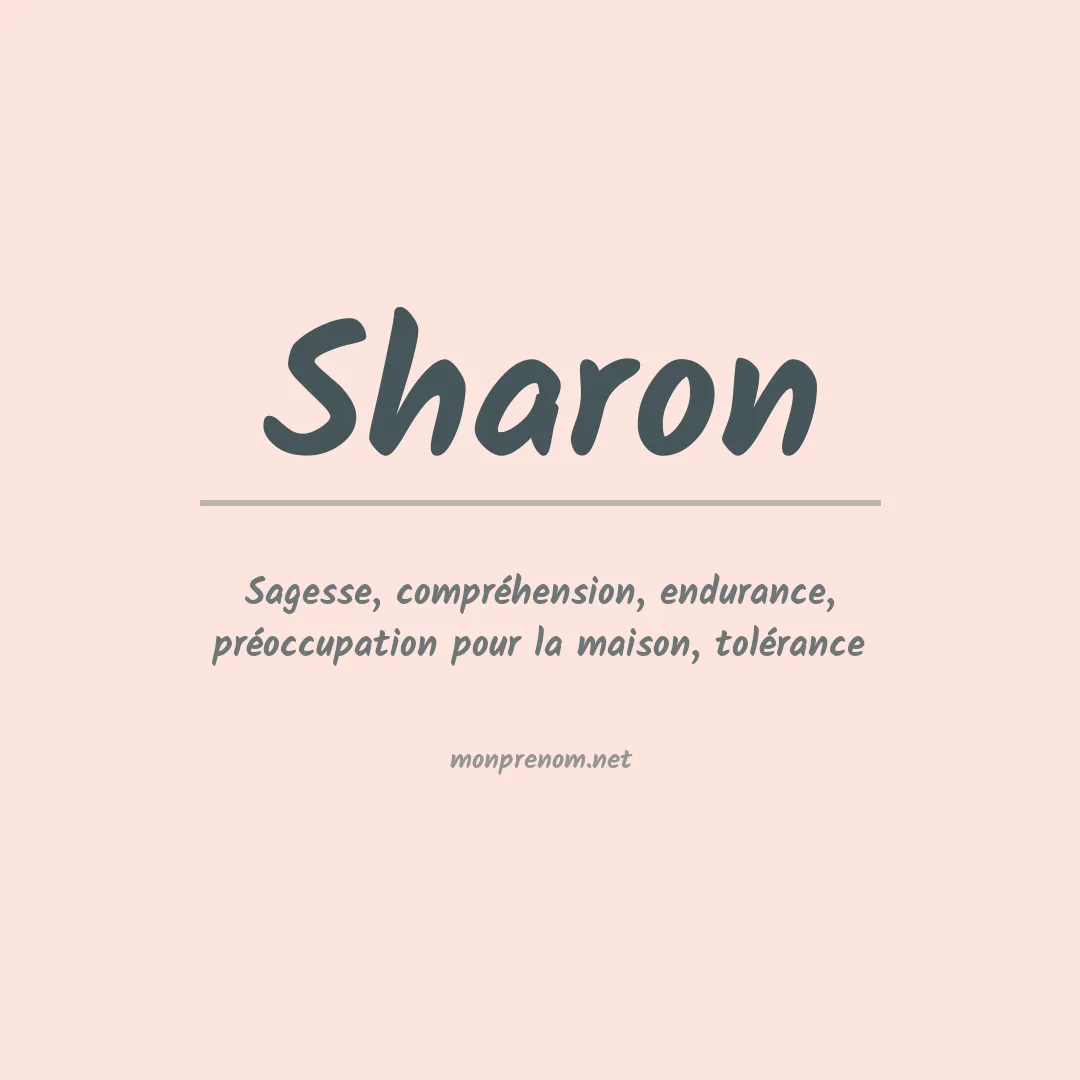 Prénom Sharon