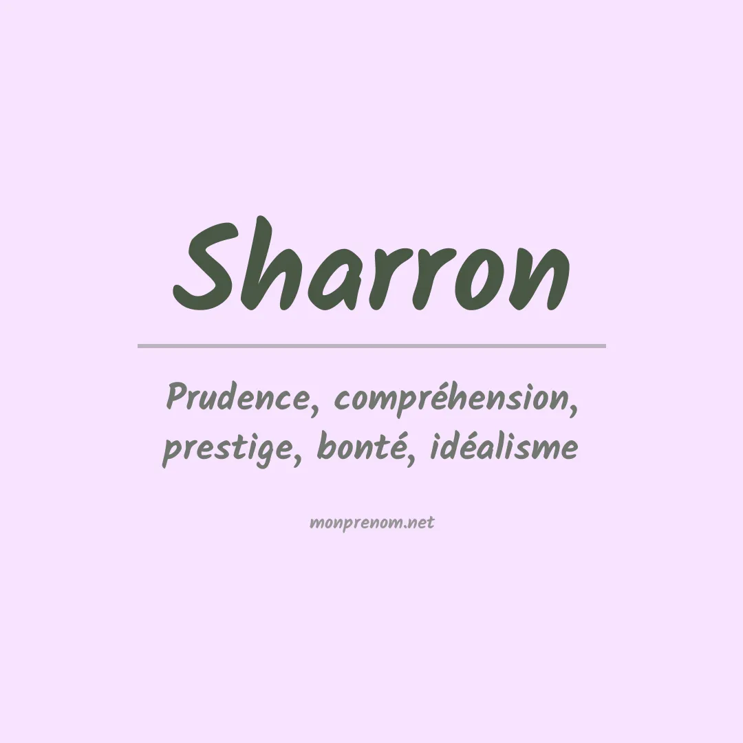 Prénom Sharron