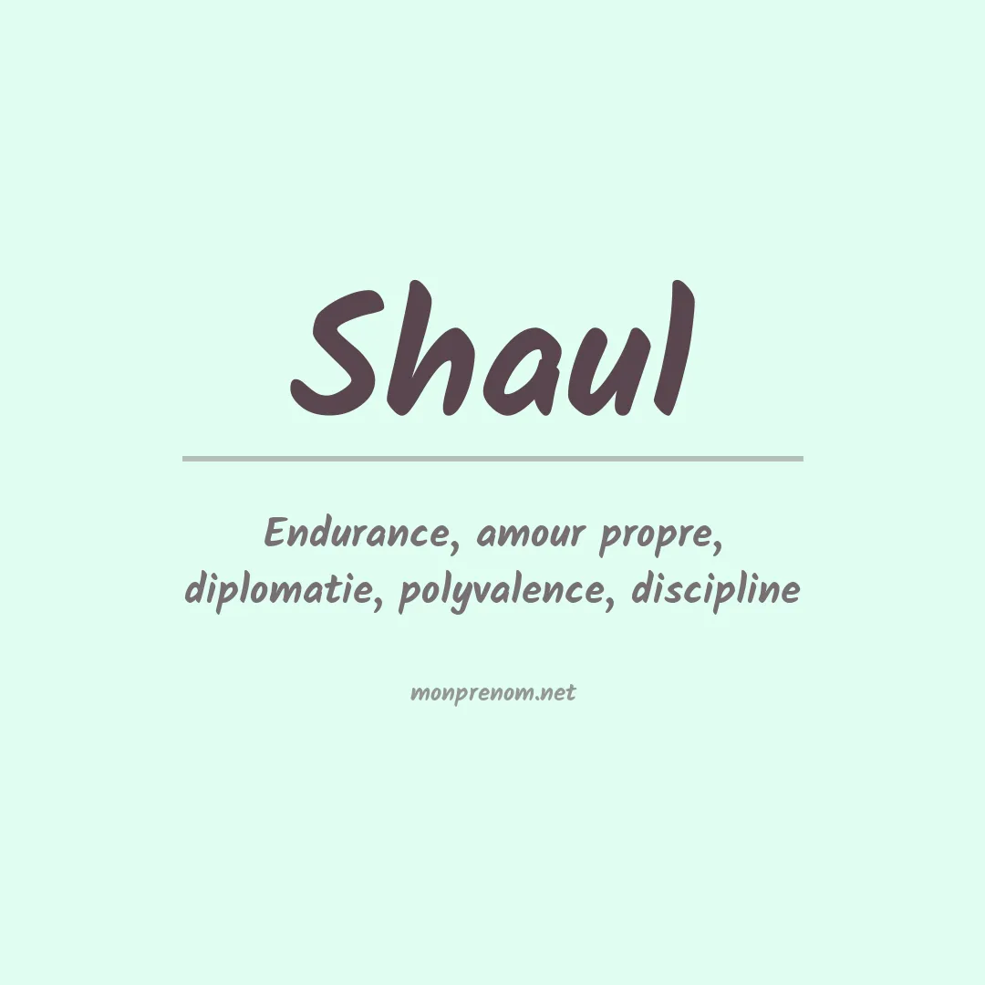 Prénom Shaul
