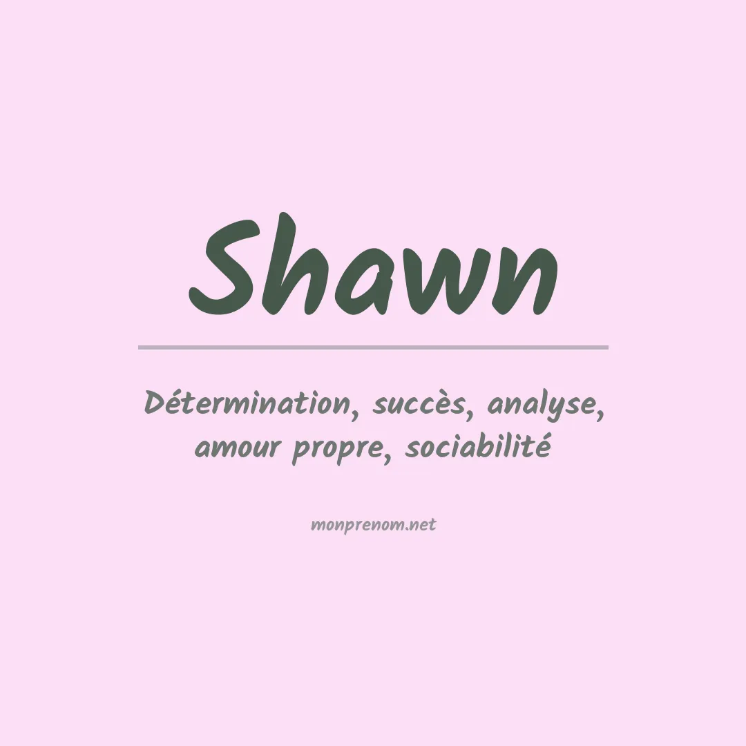 Prénom Shawn
