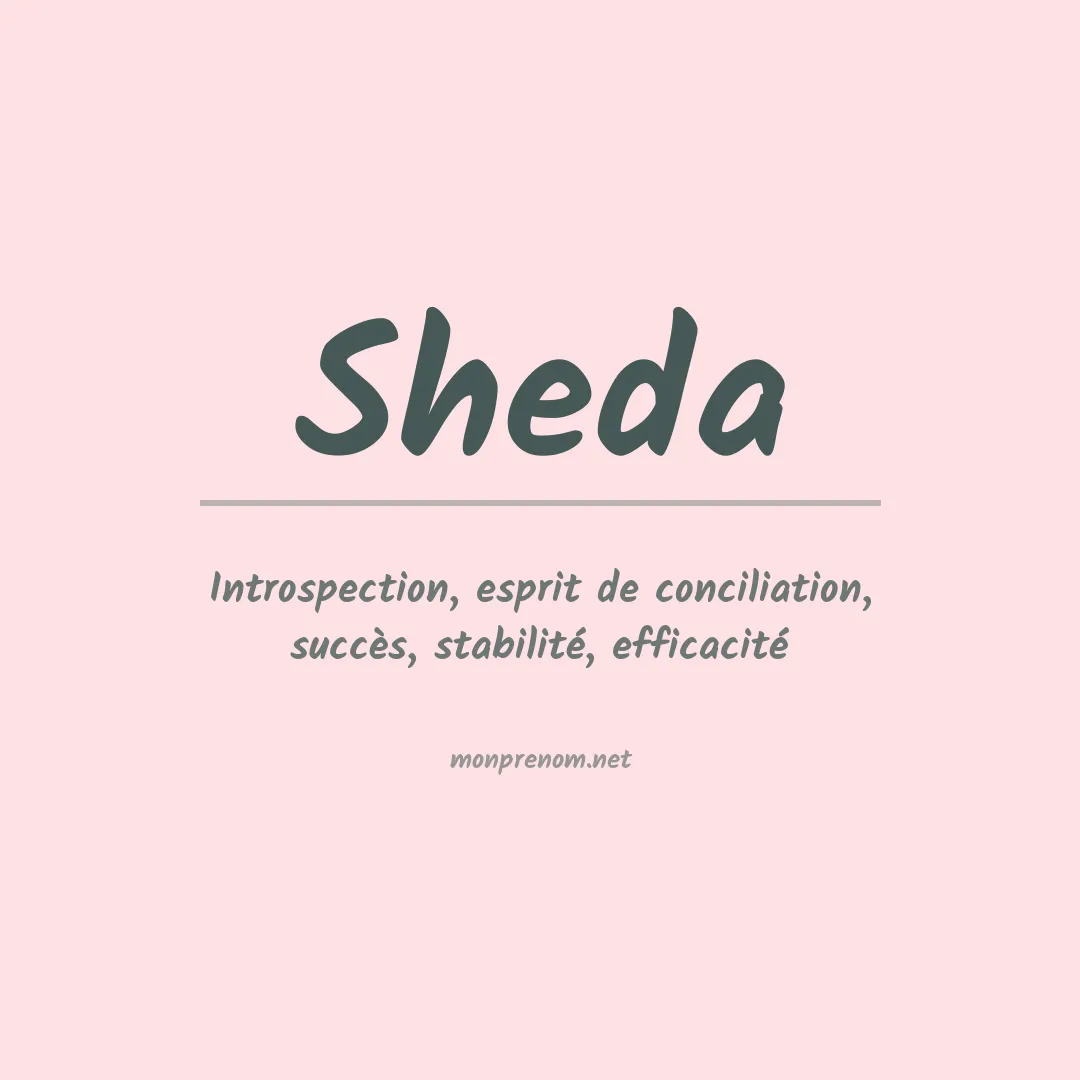 Signification du prénom Sheda