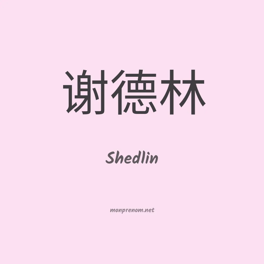 Shedlin en chinois