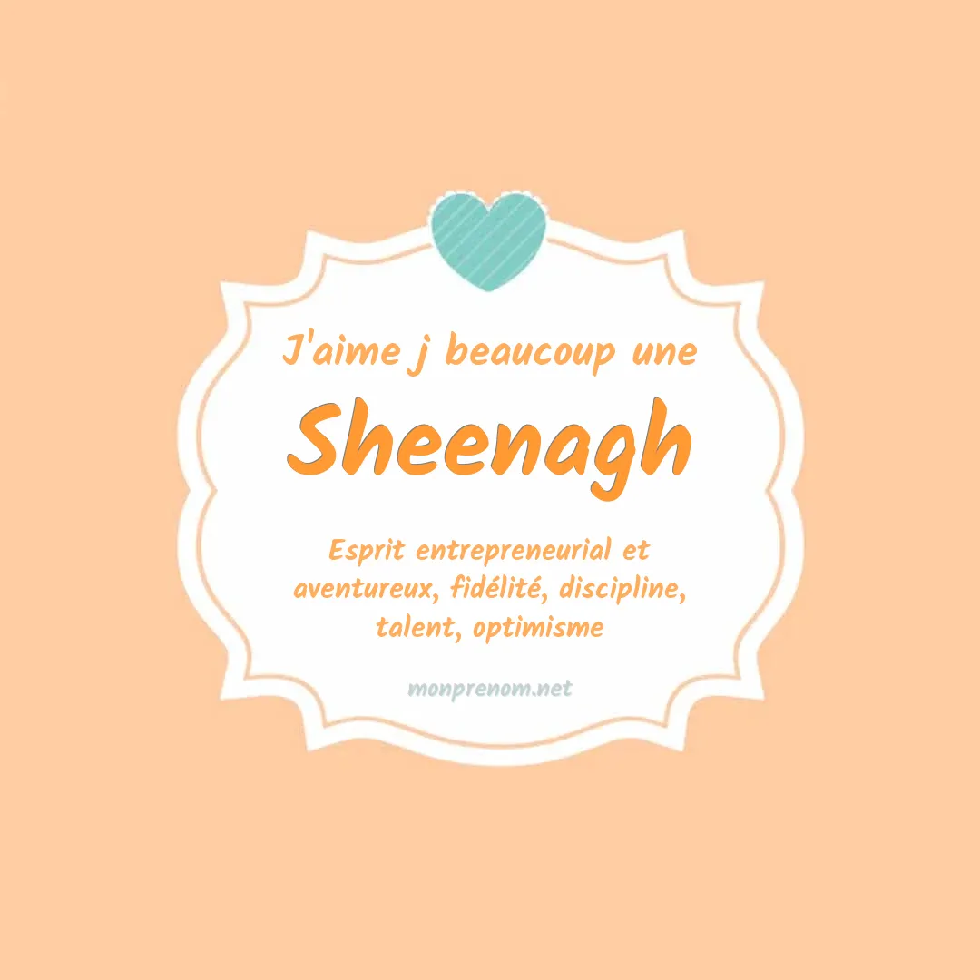 J'aime beaucoup Sheenagh